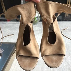 Aquazzura classic nude sandal.